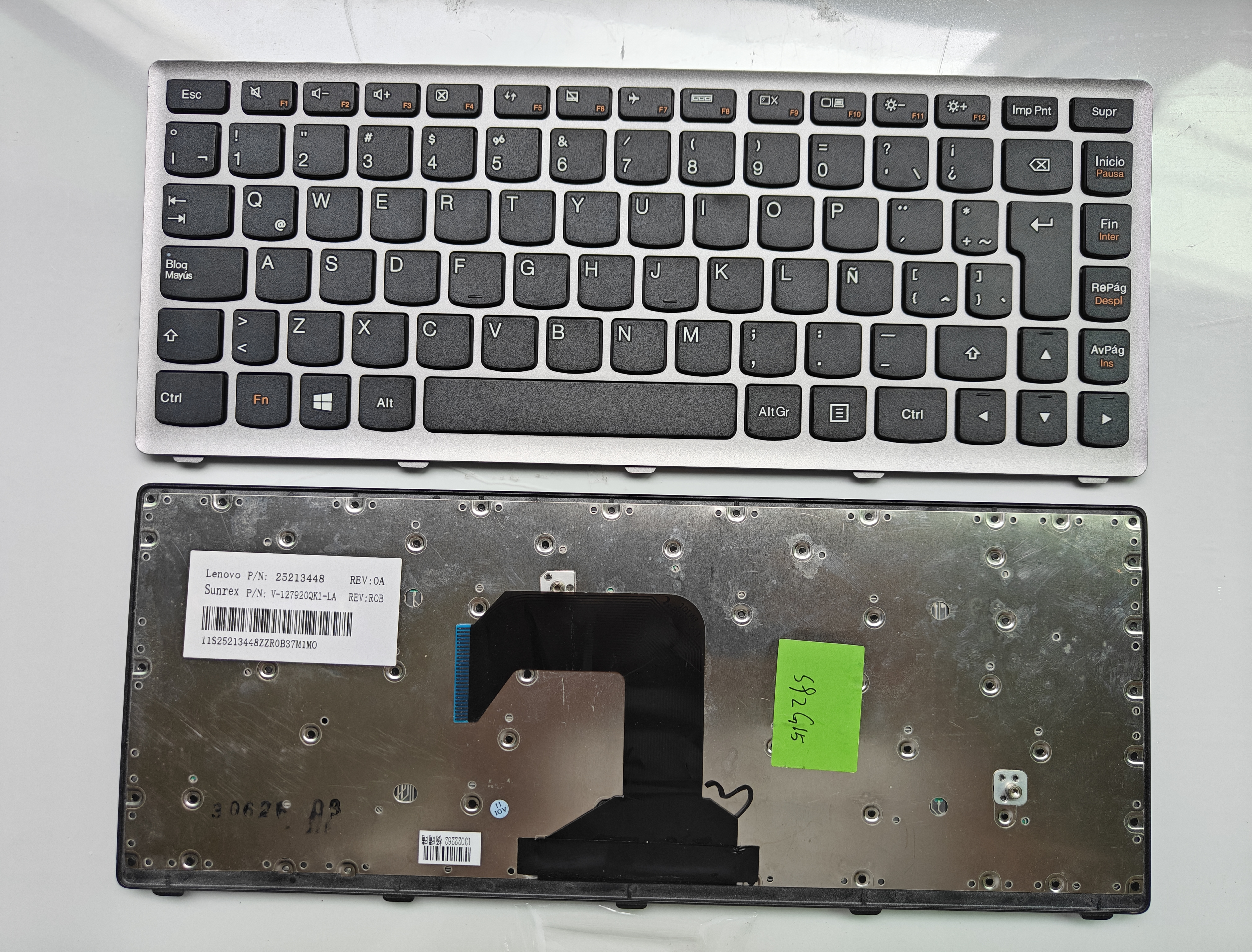 Picture of New Replacement Laptop Keyboard For LENOVO S400/S300/S405/S410/S310/M40-35 SILVER FRAME BLACK La Layout